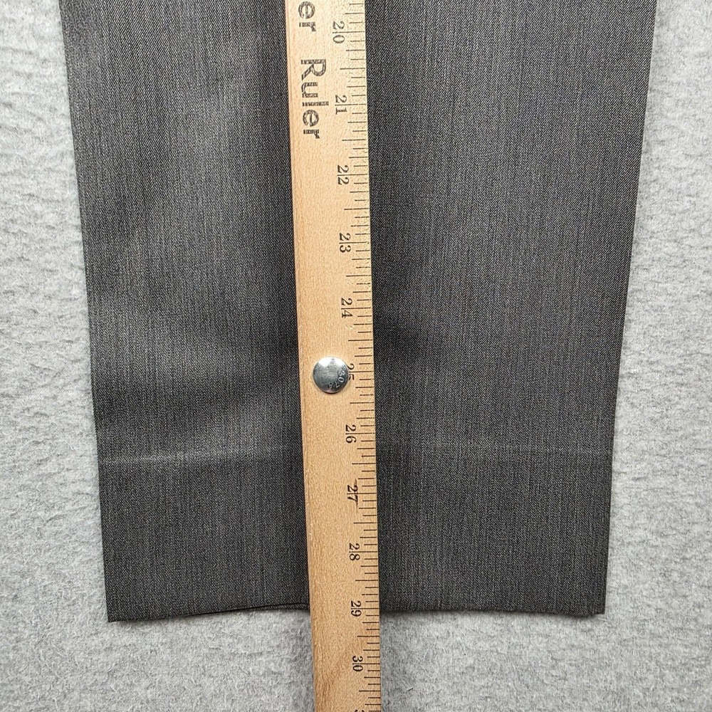 Brooks Brothers Pants Mens 35x30 Gray 346 Wool Dress Flat Front Lined Trousers - Picture 9 of 11